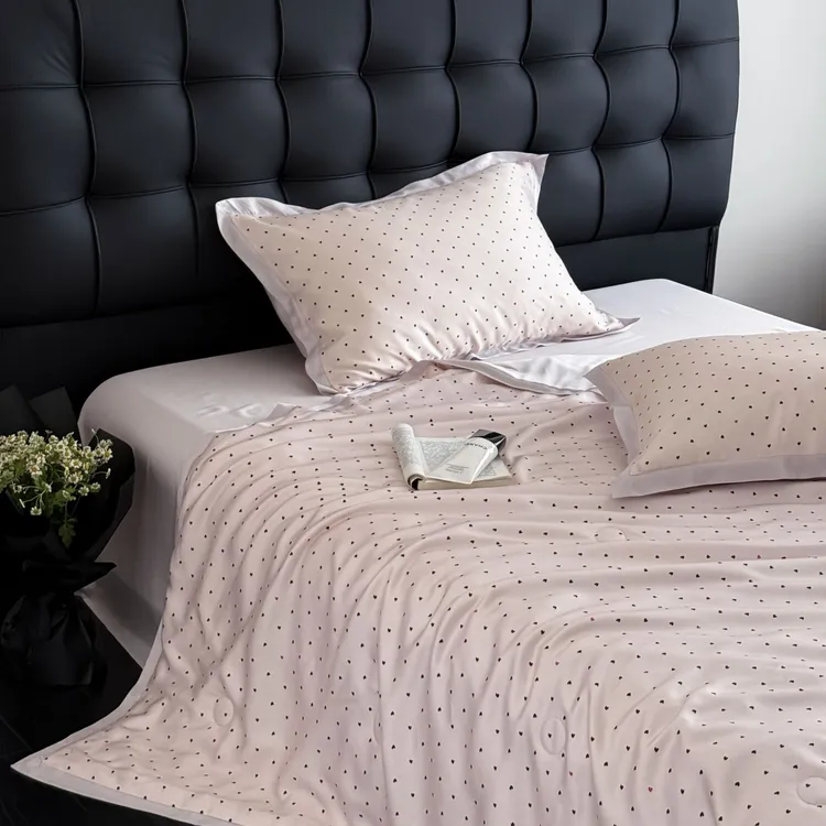 奥地利兰精天丝夏凉被四件套简约小清新蚕丝被夏被空调被薄款被子