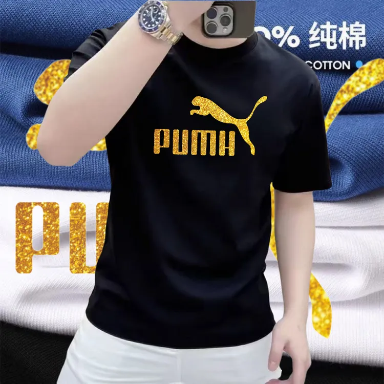 夏季重磅纯棉简约穿搭潮流字母时尚短袖宽松休闲T恤男爆款个性衣