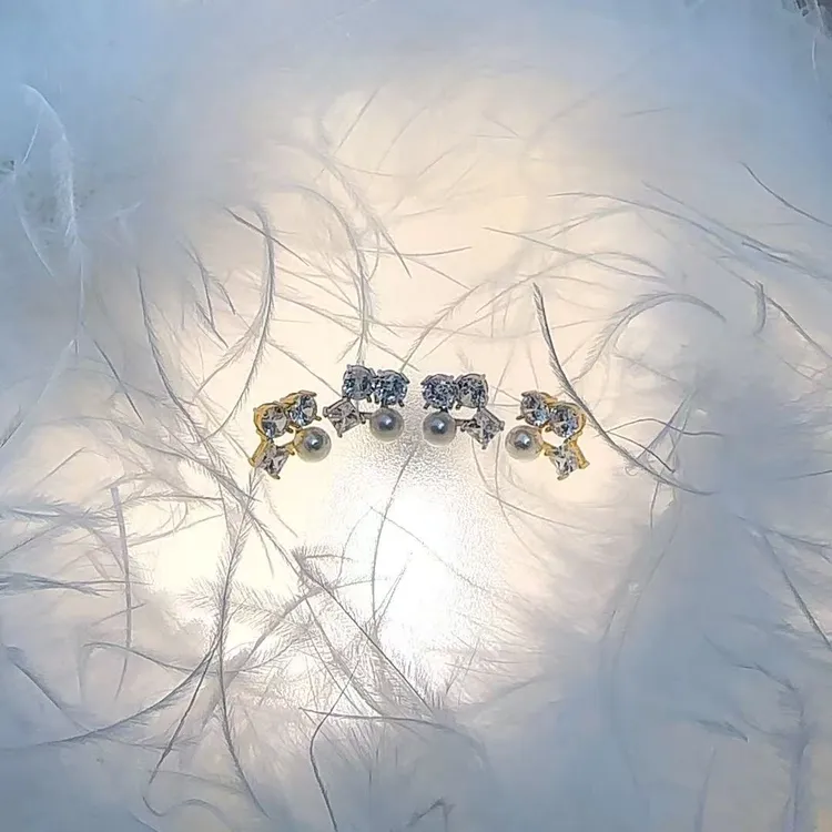 丽沁LIQIN耳饰 时尚甜美大气珠珠耳环