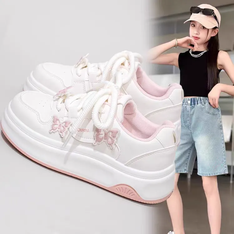 女童运动鞋2025春秋新款中大童小女孩休闲板鞋儿童时尚百搭小白鞋