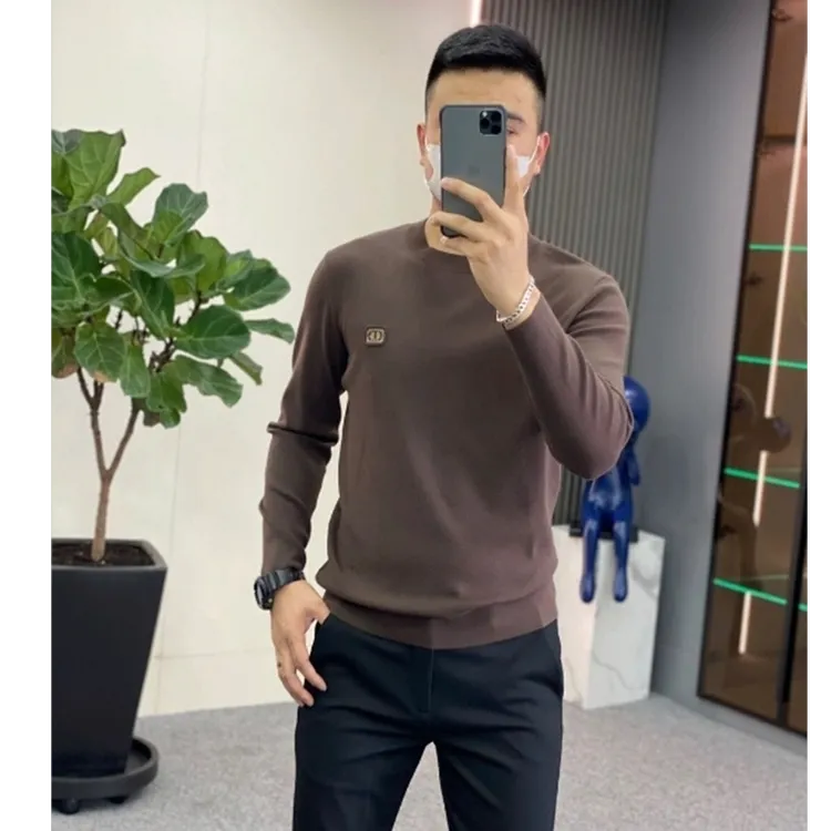 秋冬季新品男士男装针织打底毛衣修身时尚柔软舒适百搭高级感潮流