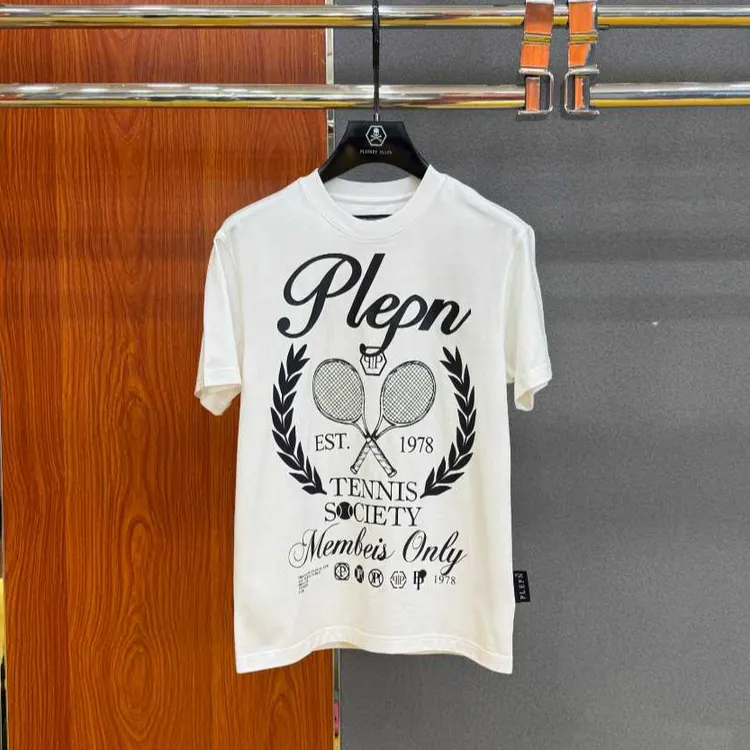PLIPHPP PLEPN正品PP经典麦穗款修身高级秋冬百搭男士圆领短T恤