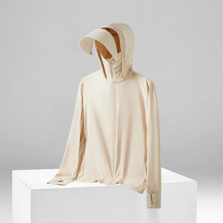 冰丝防晒衣夏季薄款外套纯色情侣款户外防紫外线钓鱼防晒服