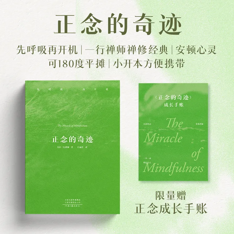 【当当】正念的奇迹 限量赠送正念成长手账 先呼吸 再开机
