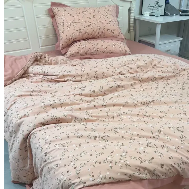 【米悦】莱茵春色 床上四件套印花亲肤柔软舒适大床裙磨毛小清新