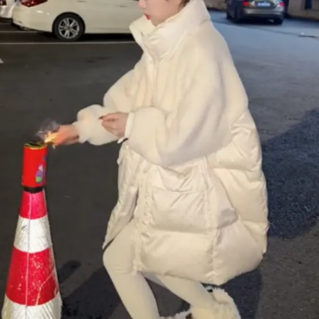 2025冬季时尚潮流百搭精品女装网红中长款外套淘R9X