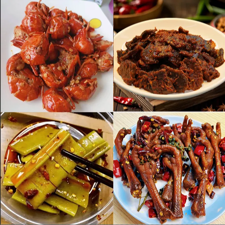 “虾尾全家福套餐”锁骨翅中肉片小鸭爪鸭脖翅根1个共10样