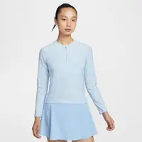 耐克女子透气修身网球上衣冬季新款速干轻便舒适企领Nike FZ6738