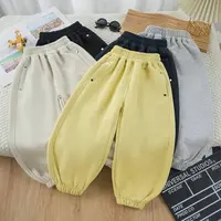 【挺阔有型】春款小男孩男童女童宽松童裤兜儿童裤子洋气女童裤子