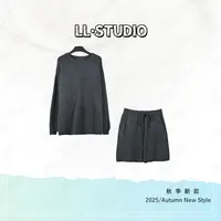 妙兮·LL秋季新款时尚气质百搭慵懒风上衣+短裤套装*20252659
