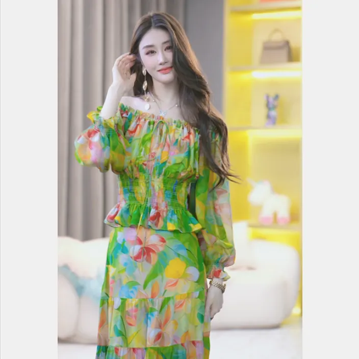 【老板娘衣橱】气质重磅夏季新款印花轻奢桑蚕丝上衣 250323