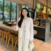 清 千金 高奢100%绵羊毛皮草一体秋冬外套WT114