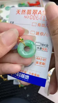 【闪购商品】翡翠颈饰18K金镶嵌            8