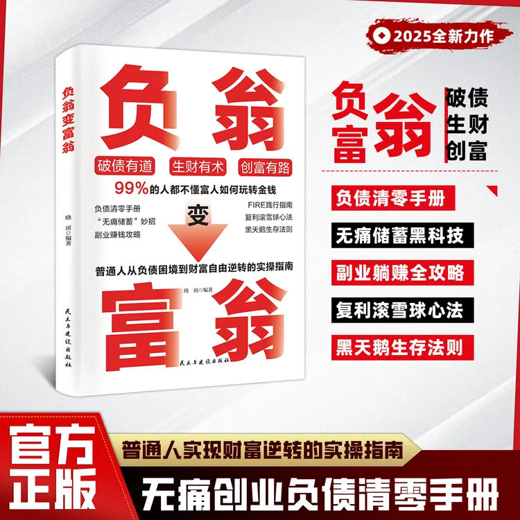 负翁变富翁：副业躺赚攻略 负债清零手册 手把手教你如何玩转财富