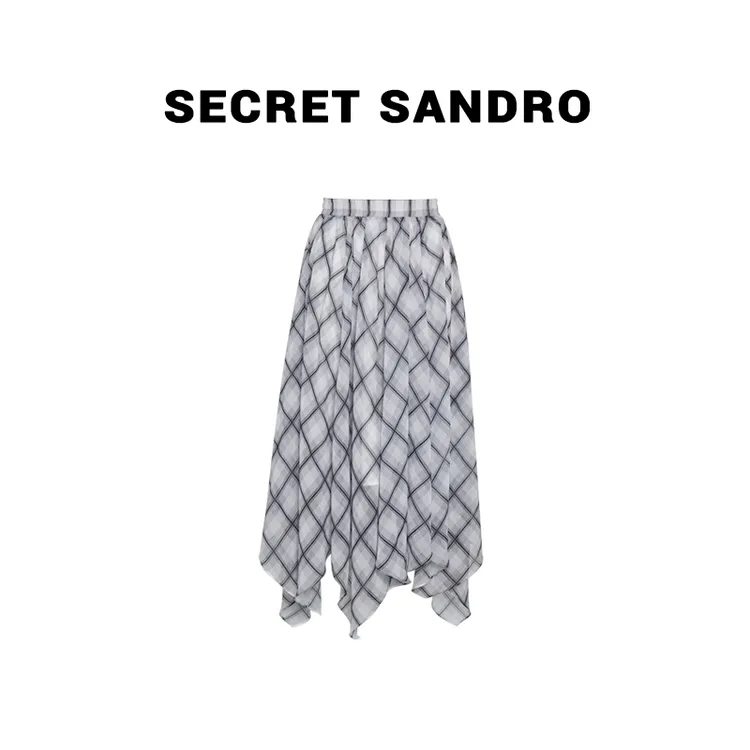 【格子纱裙】【多娜&Secret Sandro粉丝专享】半身裙 B55209080N