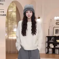 【YANYAN】秋冬圆领纯色圣诞钩花毛衣长袖YY-7460