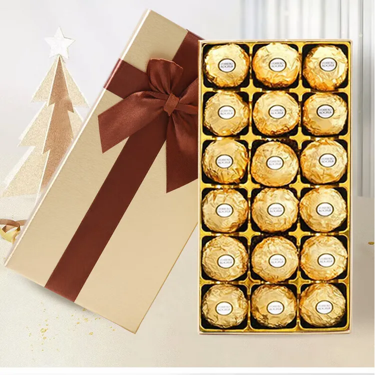 费列罗巧克力18粒礼盒装送老师情人男女友圣诞节生日高档好礼物