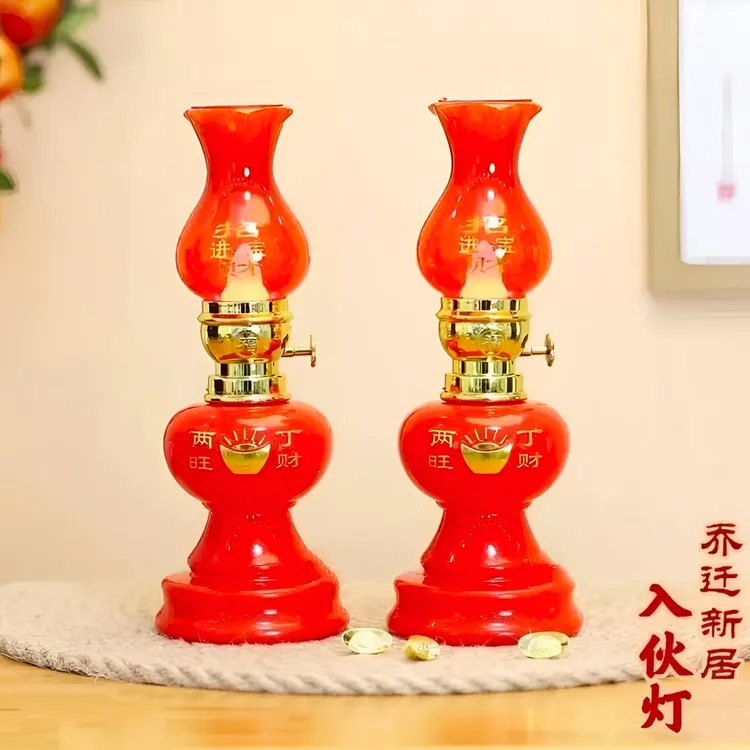 【吉祥如意蜡烛灯】新型电池上供电子结婚长明灯一对实用型备婚喜灯