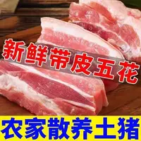 【顺丰送货上门】五花肉新鲜带皮冷冻发货母猪五花肉