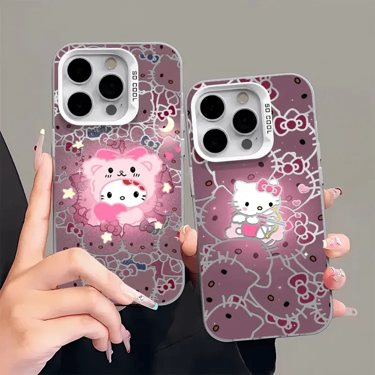 天使心箭Kitty适用苹果16promax华为oppo小米vivo彩银新款手机壳
