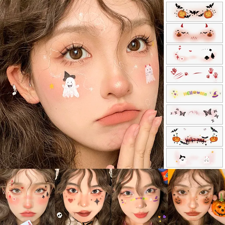 ODDSIN万圣节妆容贴纸cos妆造仿真纹身贴防水持久逼真甜酷装扮