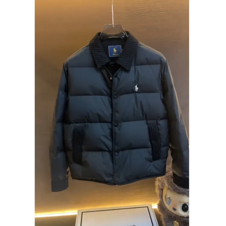 【C36132】ss25冬季90白鸭绒翻领假两件羽绒服男女同款加厚保暖外套