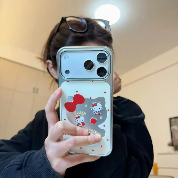 蝴蝶结KT适用苹果15Pro手机壳13/XSMax/xr/12女16/14p商品图