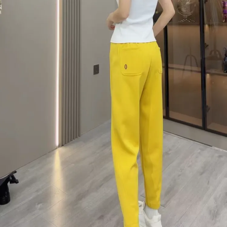 秋季新款小个子女哈伦裤洋气百搭束脚遮肉女休闲裤高腰弹力运动裤