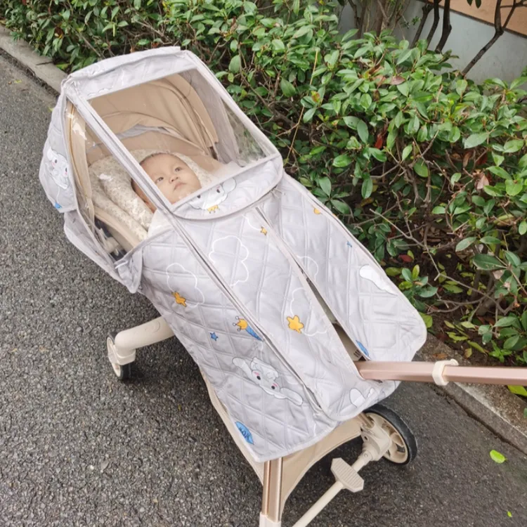 适用凤凰遛娃神器防雨罩保暖罩普洛克挡风适用宝宝好v16保暖罩