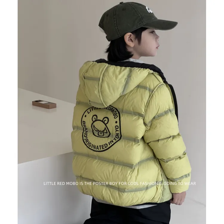 童装中大儿童男新国标白鸭双面穿羽绒服2025冬季新款MMY841327