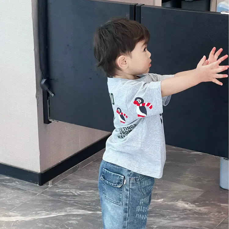 男童夏季短袖T恤纯棉兄妹儿童新款网红潮流宝宝上衣日系童装女童t