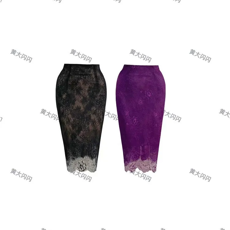 【新店请到黄大闪闪女装店1号】(束腰蕾丝裙)微弹性感半身裙SSQ2650