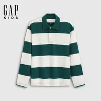 Gap男童2025秋季新款纯棉不规则条纹POLO衫儿童装美版DR796859