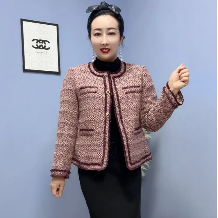 5085款气质洋气短款小香风女士百搭外衣