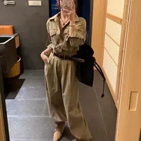 尼斯周末~终于拿到啦 私服复古工装连体裤