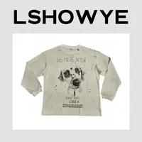 LSHOWYE｜大狗圆领长袖t恤 85906T