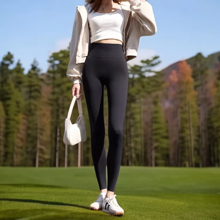 秋冬女款加绒鲨鱼芭比裤裤高腰收腹提臀外穿保暖显瘦修身舒适百搭