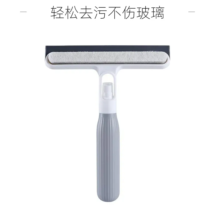 一体式喷水多功能家用硅胶刮玻璃器喷雾刷玻璃擦车窗刮水器