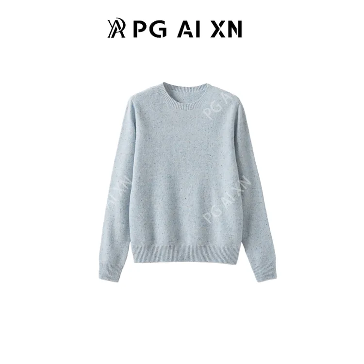 一线成衣点子纱100%绵羊毛圆领 PGXN 2911