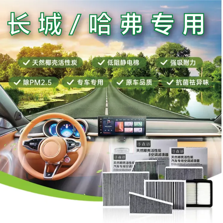 长城哈弗风骏 炮 坦克300/500哈弗H6 7 M6 F7 椰壳活性炭空调滤芯