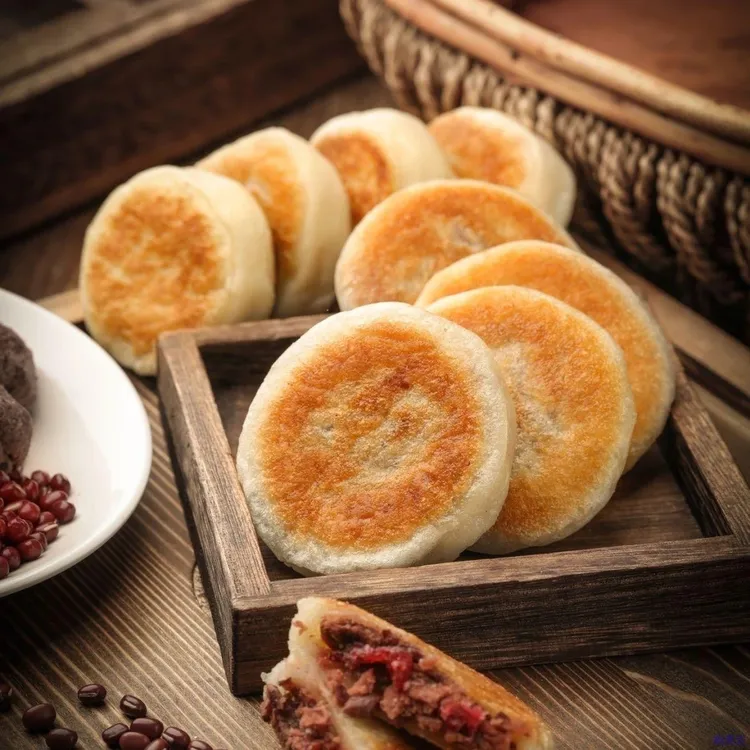 东北粘火勺特产红小豆馅老式年糕饼豆包非真空包装3斤包邮