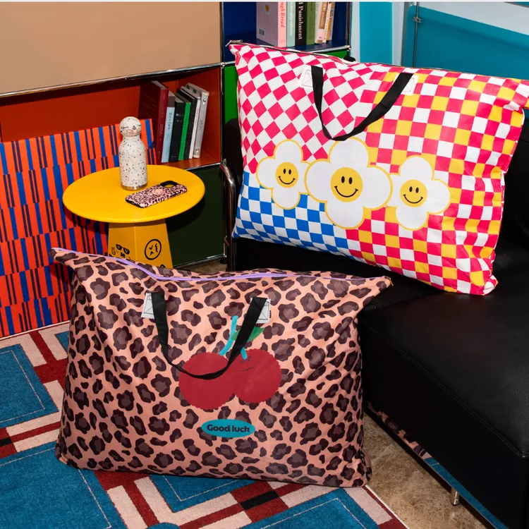 大容量收纳袋时尚防尘手提包搬家特大行李袋衣物