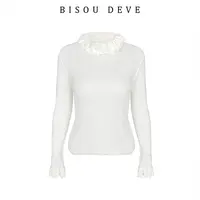 【高高甄选】双层木耳边打底衫BV21015620