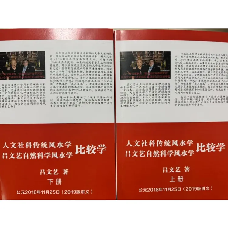 （16开）人文社科传统风水学吕文艺自然科学风水学比较学上下册