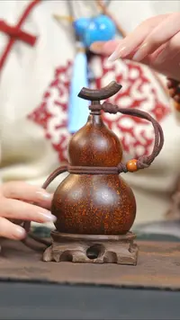 【闪购商品】RD160大漆酒葫芦不包手串及旋转底座