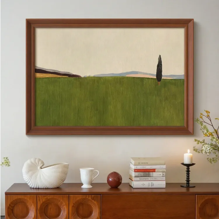 《远野》南法风复古自然风景装饰画现代法式中古风客厅餐厅玄关挂画