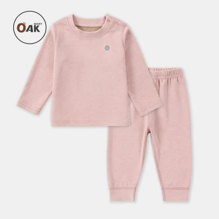Oakmont婴儿长袖冬季保暖宝宝婴幼儿打底衣服贴身内衣套装睡衣
