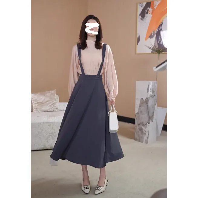 【现货】羊毛优雅小落肩天鹅感百搭两色上衣女韩系高级感绝美上衣