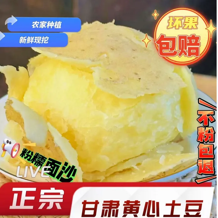 【土豆哥专属定西土豆】2025甘肃定西现挖新鲜沙地黄心沙面土豆