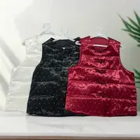 2112亮钻夹棉三色马夹